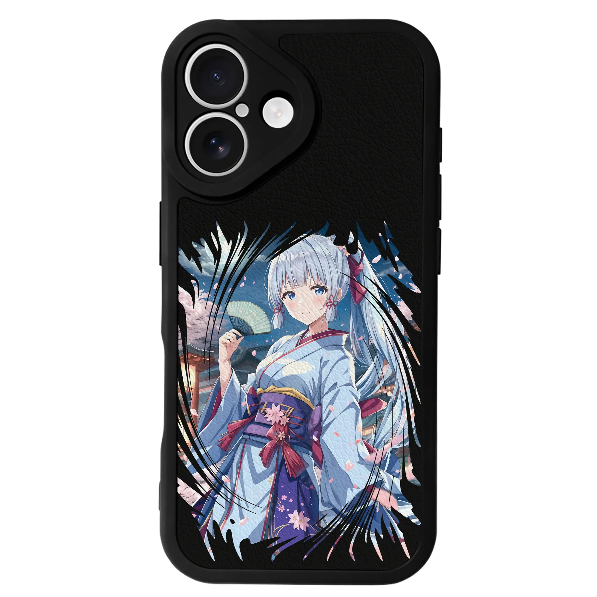 原 神 グッズ 神里綾華 - IPhone 16シリーズ対応 ・ シリコンスマホケース ・ レザー調 ・ 高精度フィット ・ 耐衝撃 ・ ワイヤレス充電対応 ・ 精密カット